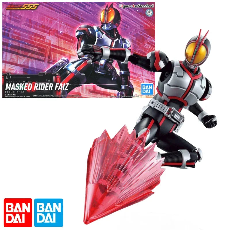 Original Genuine Bandai Anime Kamen Rider Faiz Figure-Rise Model Toys Action Figure Gifts Collectible Ornaments Gift For Kids