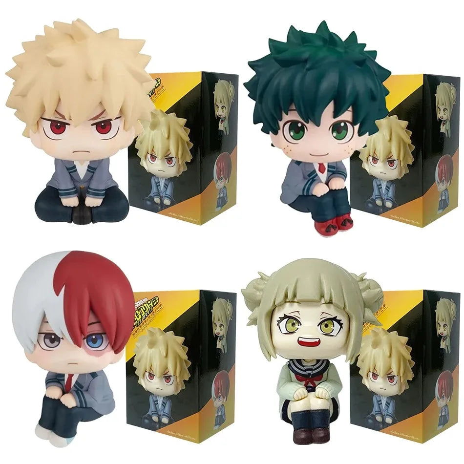 In Stock New Anime My Hero Academia Midoriya Izuku Bakugou Katsuki Ochaco Uraraka Anime Figure Toys for Kids Christmas Gift