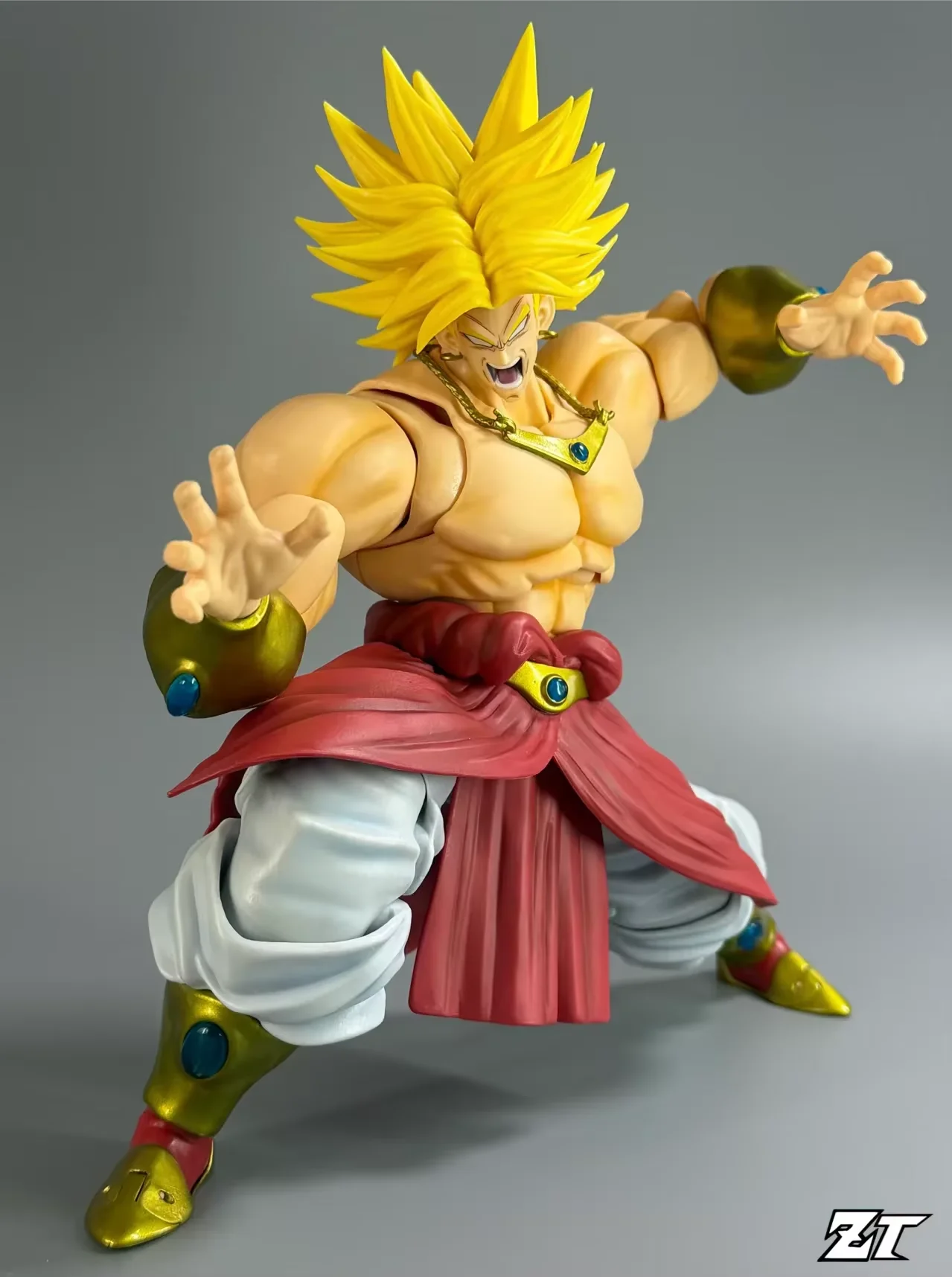 ZT STUDIO 1/12 ZT02 Dragon Ball Broly Anime Action Figures Ancient Warrior Green Broly Figure Collection Model Toys Gifts