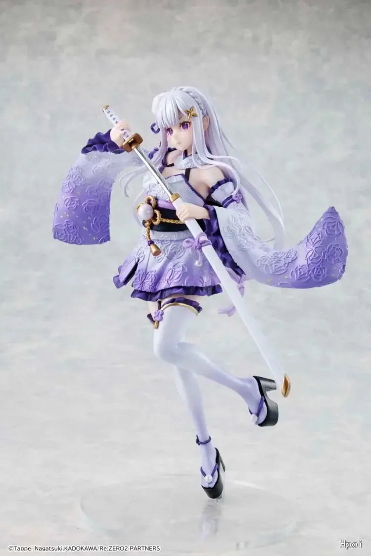 In Stock KADOKAWA KDcolle Re ZERO Starting Life In Another World Emilia Combat Clothing 1/7 Scale Figure Player Model Collection