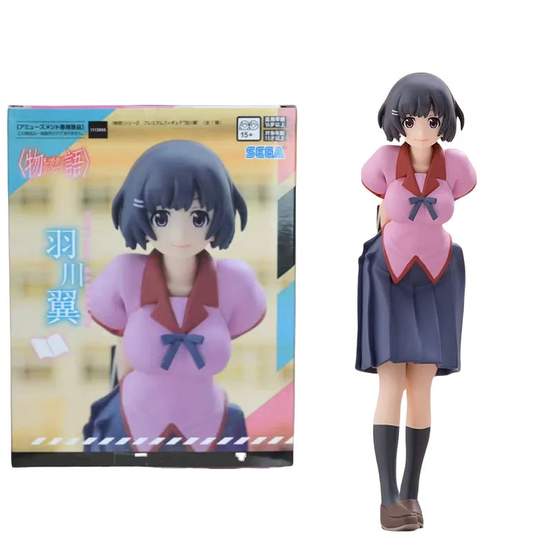 SEGA Genuine Premium Monogatari Anime Character Oshino Shinobu Hachikuji Mayoi Kids Christmas Gift Collection Action Toys Model