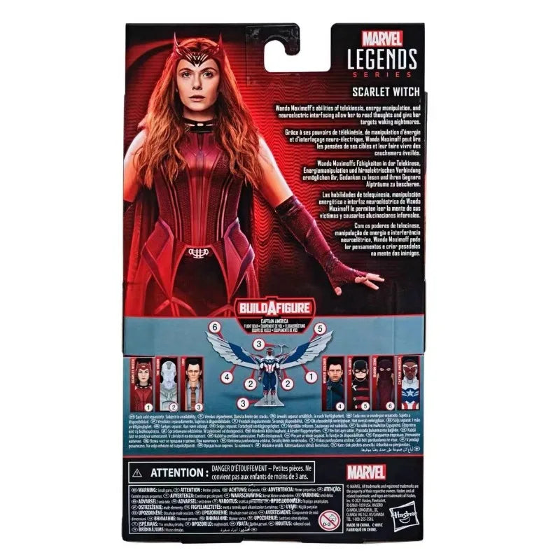 Original Hasbro Marvel Legends Series SCARLET WITCH Anime Figure Collection Model Toy