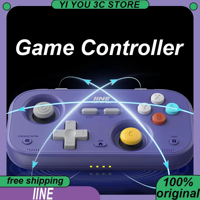  IINE Retro Game Controller Pocket Gamepad With 1000Hz Hall Joystick Portable Mini Streaming Simulator For Switch2/Switch/Lite