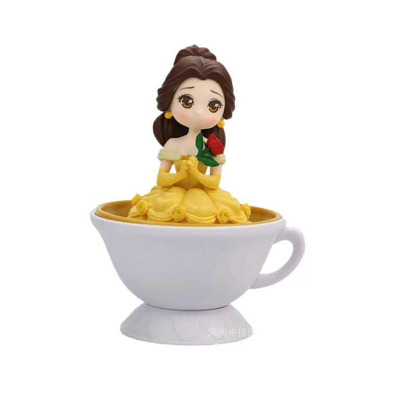 3pcs/set Creative Disney Princess Snow White Ariel Jasmine Cinderella Rapunzel Action Figure Toys Dolls Gift For Kids Girls