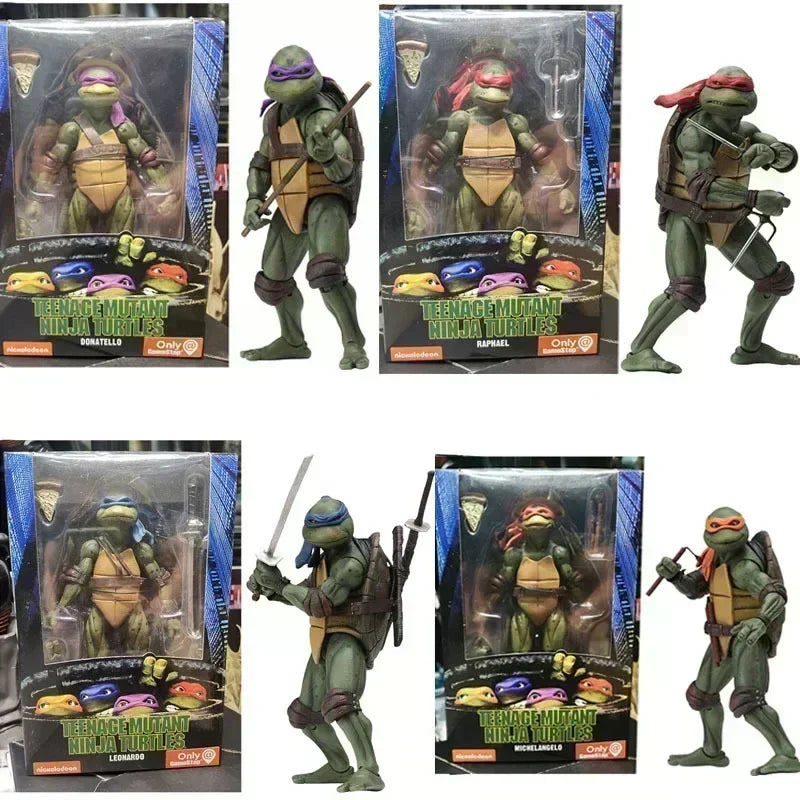 IN STOCK Teenage Mutant Ninja Turtles Action Figure Tmnt Edition Movable Movies Model Turtle Ninja Anime Collect Toy Doll Gifts