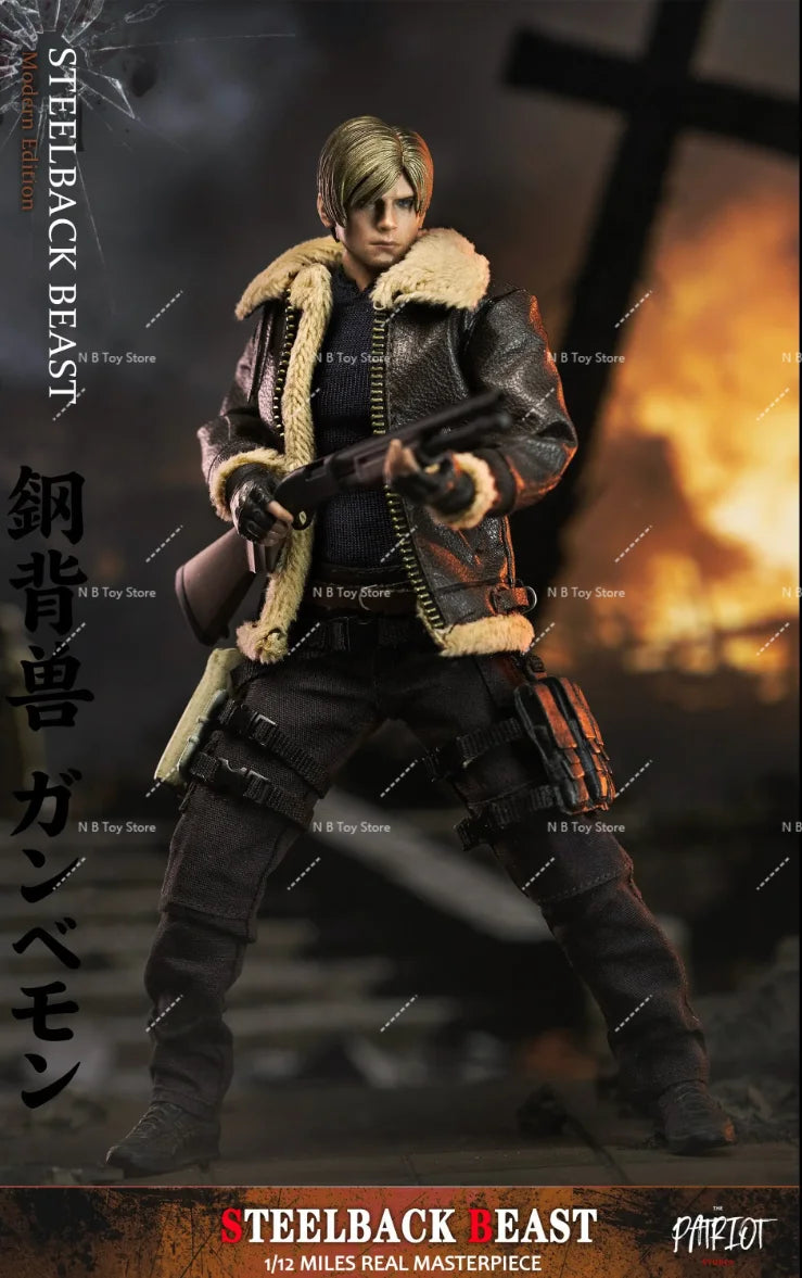 Resident Evil Collectable Figure: Leon S. Kennedy Limited Edition 1/12 Character Miles Patriot Studio's Steelback Beast Series