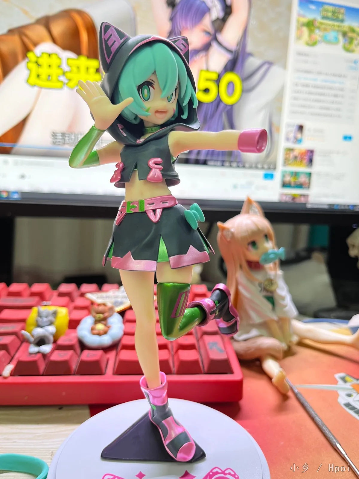 BANDAI 18CM Anime Hatsune Miku Figure Piapro Characters Live Stage Ver Model Toy Gift Action Figure Doll Ornaments PVC