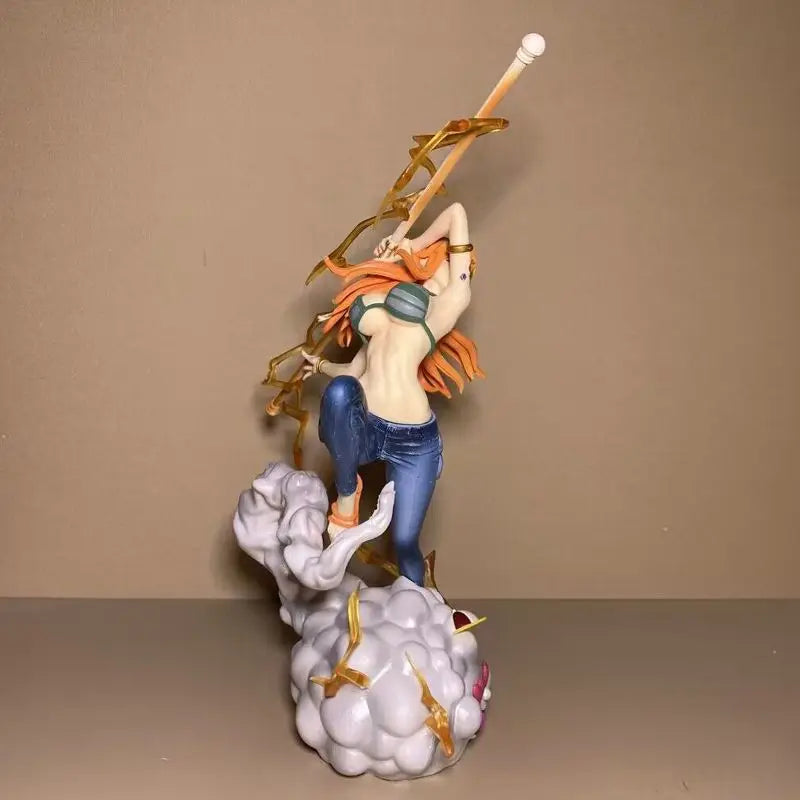 Bandai Action One Piece Anime Figure Nami Baseball Bat Model Ornaments Peripheral Gifts Doll Collection Decoration Kids Toys