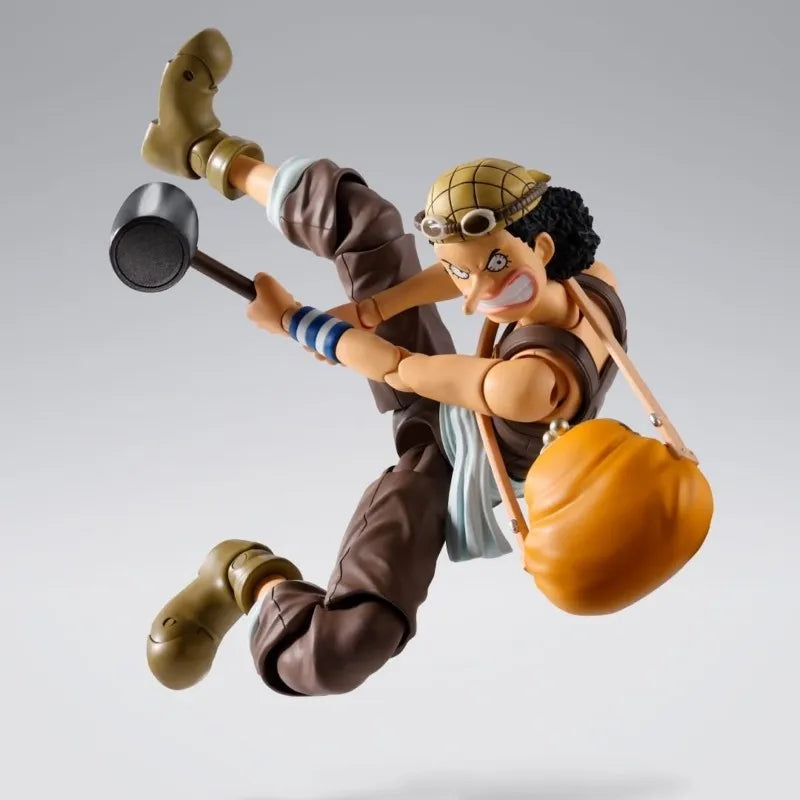 In Stock Bandai S.H.Figuarts One Piece Usopp Romance Dawn Full Action Figure Finished Model Kit Collectible  Anime Fans Gift Toy
