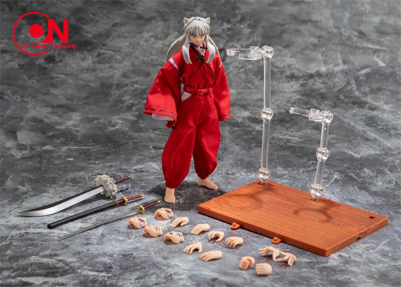 In Stock Anime-land Dasin/Great Toys/GT Inuyasha 1/12 Scale 16cm/6 Inch SHF/S.H.F PVC Action Figure Model