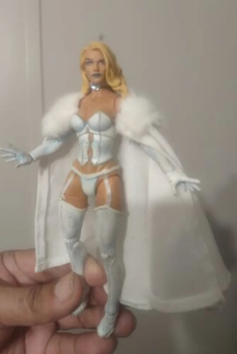 1/12 Soldier Female White Cloak Cape with collar for 6'' shf tbl Figma(only cape)