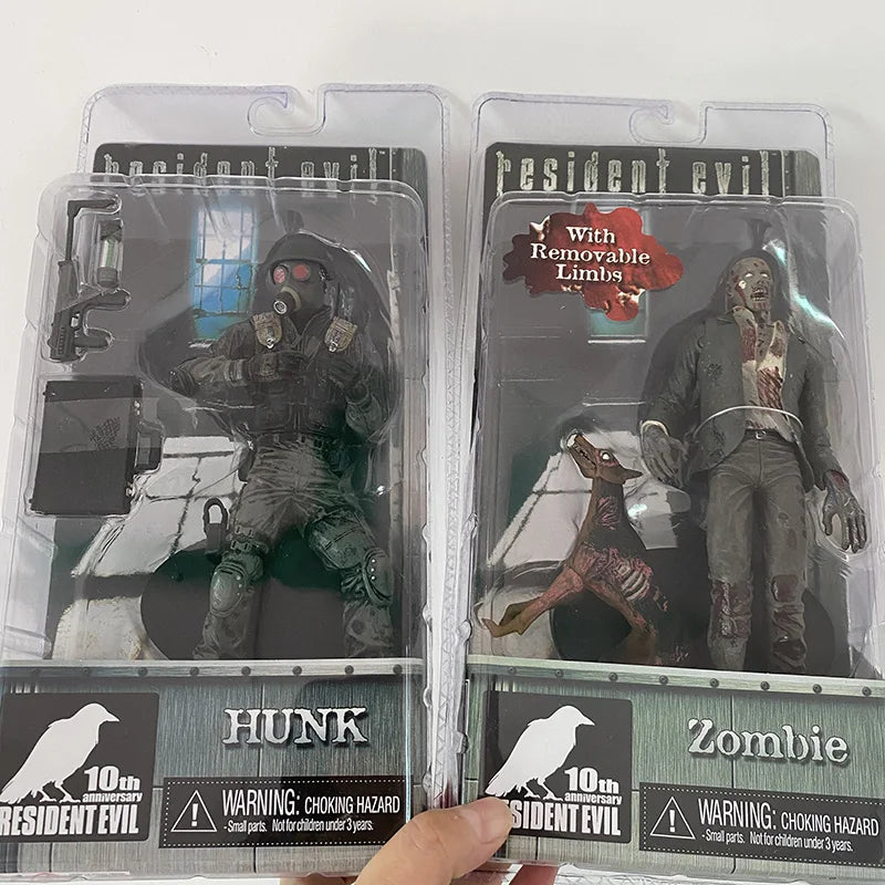 NECA Hunk Zombie Figur mit Hundelecker und Walker Chris Redfield Biohazard Executioner Majini Actionfigur Modellspielzeug