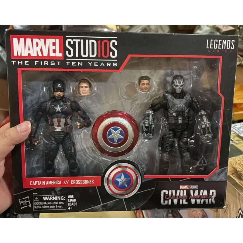 New Original Hasbro Marvel Legends Series CAPTAIN AMERICA CROSSBONES Action Figure Model Toy Birthday Gift Collection