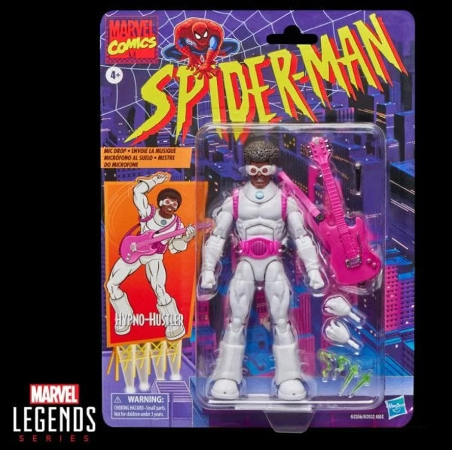 Marvel Legends Retro Spider-Man 2099 Hypno-Hustler 6-Inch Action Figure Collectible Toy Model Kit Doll Fans Gifts