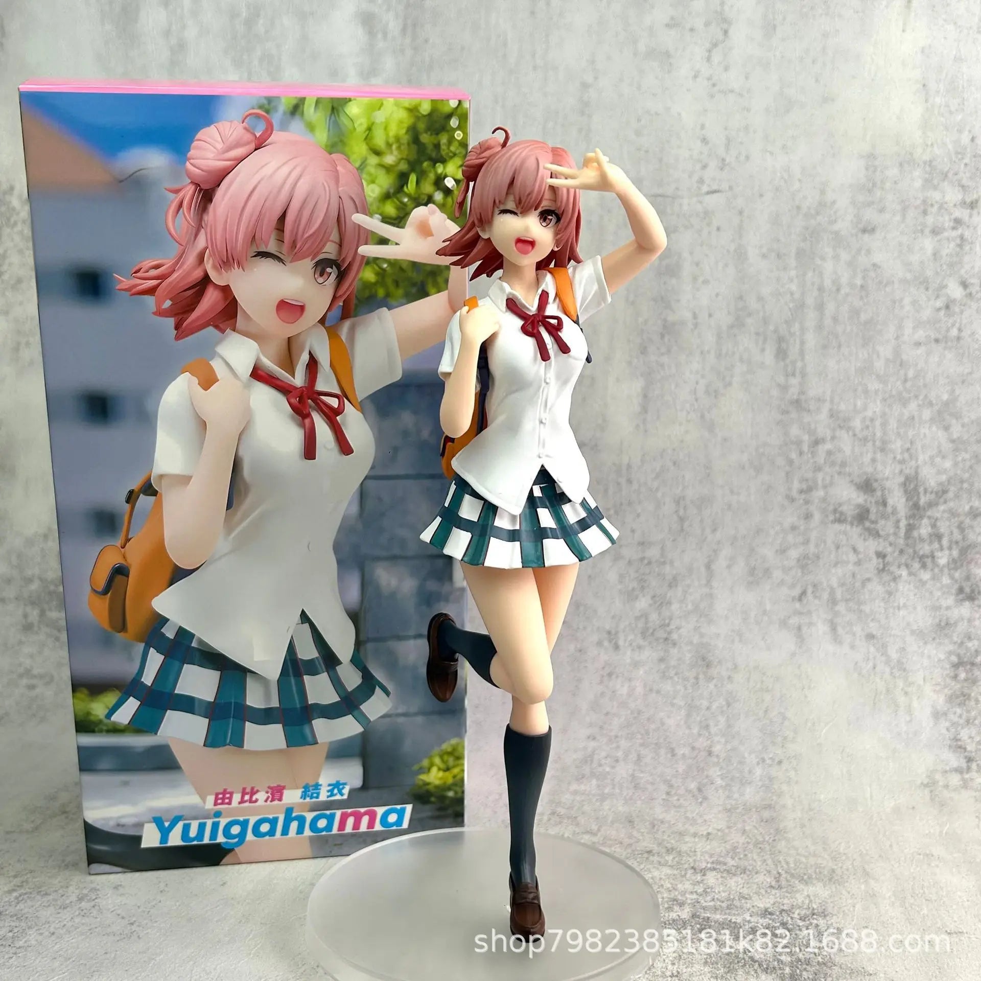 Yuigahama Yui Anime Model Figure - Beautiful Young Girl Garage Kit for Desk Decoration Cute Ornaments Ideal for Animation Fans