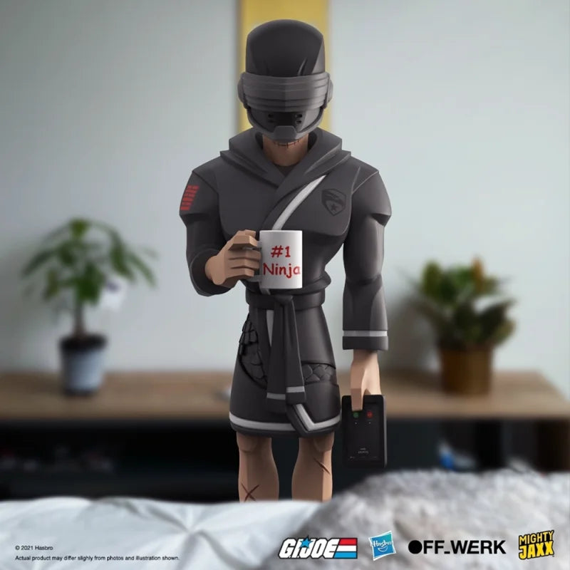 Limited Edition Collaboration Mighty Jaxx Off_werk G.I. Joe Snake Eyes The Masked Ninja Collection Decoration Model Toy Gifts