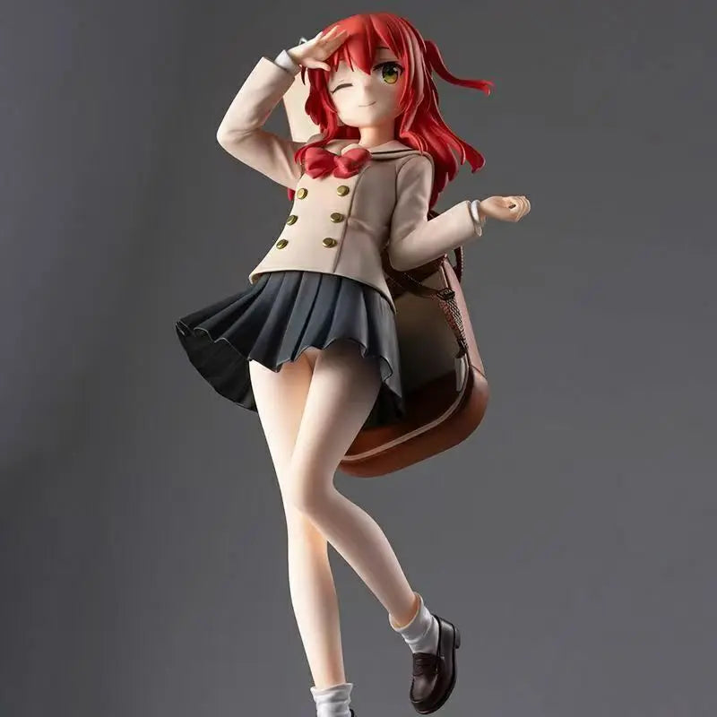 Collection Anime Figures Kita Ikuyo College Uniform Figure Guitar Girl JK Dress Model Doll Action Figure Toys for Kids Christma