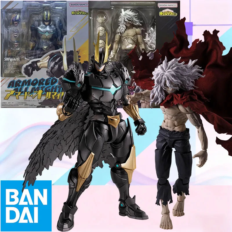 BANDAI Original S.H.Figuarts My Hero Academia Tomura Shigaraki Mourning Dead Tree Armored All Might Exclusive Action Figure Set