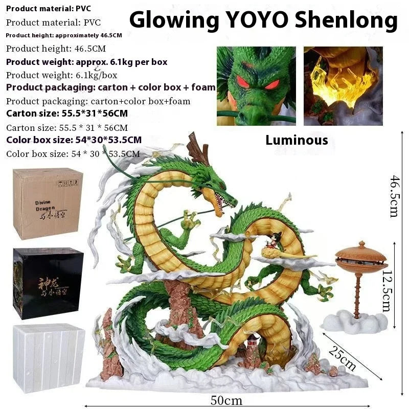 Anime Dragon Ball Z Figure Son Goku Wish Dragon Shenron Action Figure Pvc Model Statue Collection Desktop Decoration Toys