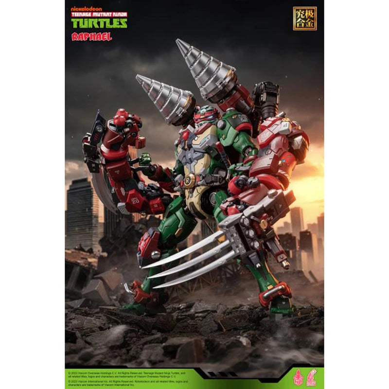 In Stock 100% Original Heat Boys TMNT HB0013 Raphael With Bonus Figure Model Collection Toy Gift