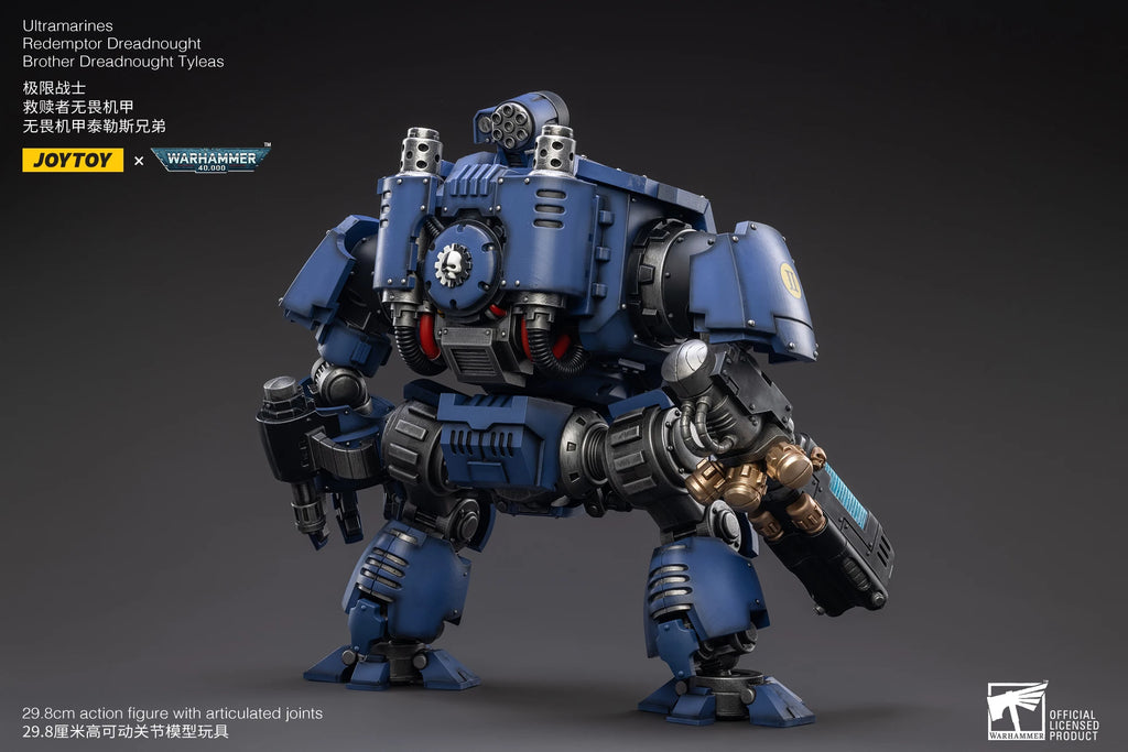 JOYTOY Warhammer 40K 1/18 UItramarines Redemptor Dreadnought Brother Dreadnought Tyleas Action Figure Model Toys For Collection