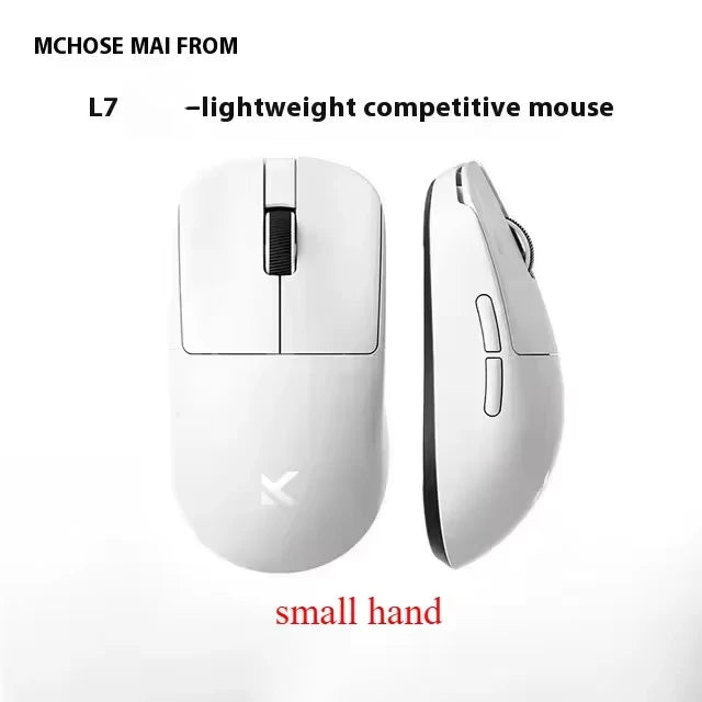 MCHOSE L7 Ultra Gaming Mouse 8K PAW3395 Преносима, лека, презареждаща се 2.4G безжична BT трирежимна мишка, персонализирани подаръци за компютър