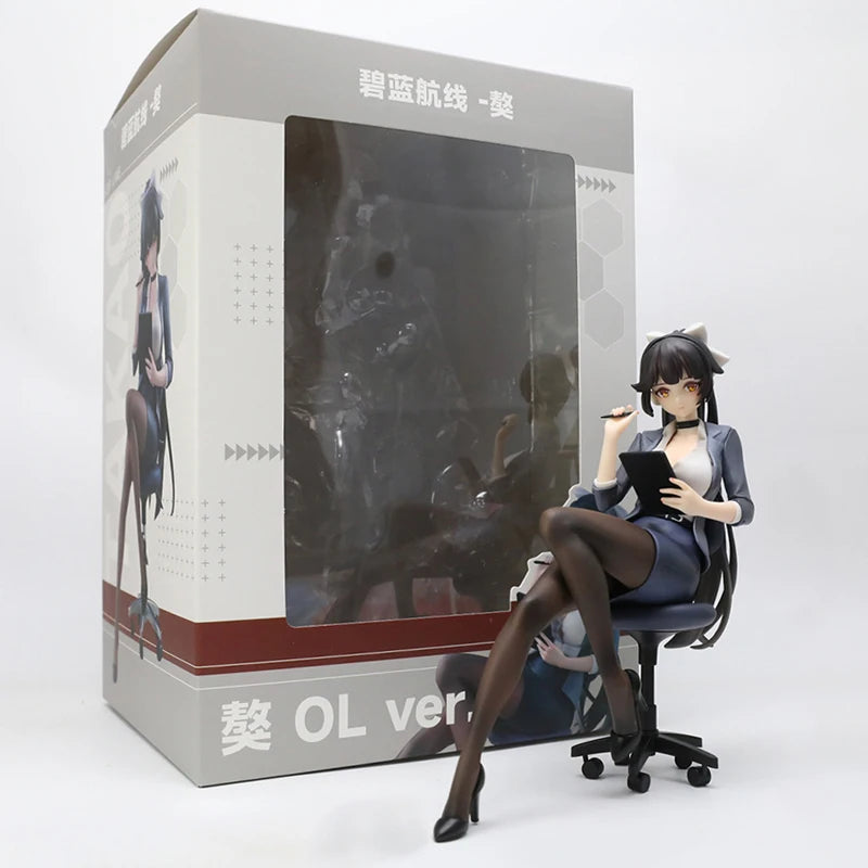 25cm Azur Lane Sirius Sexy Anime Girl Figure Owari/St Louis Action Figure Chen Hai/Formidable/Taiho Figure Adult Model Doll Toys