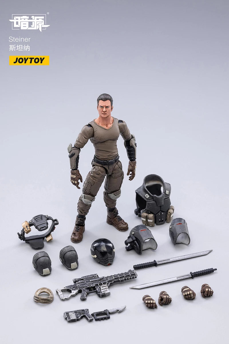 JOYTOY 1/18 Action Figure Dark Source Characters Trio Toy Soldiers Anime Figurines Military Model for Hobby Collection