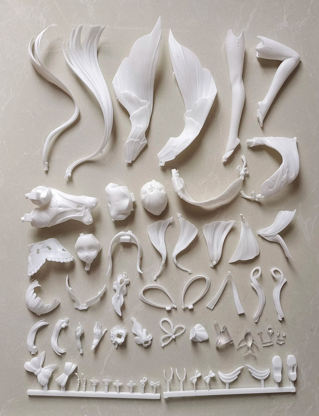 1/8 Anime Sangonomiya Kokomi Genshin Impact Kit kawaii Resin GK DIY White Assembly GK Model Statue Toys doll Collection Gifts