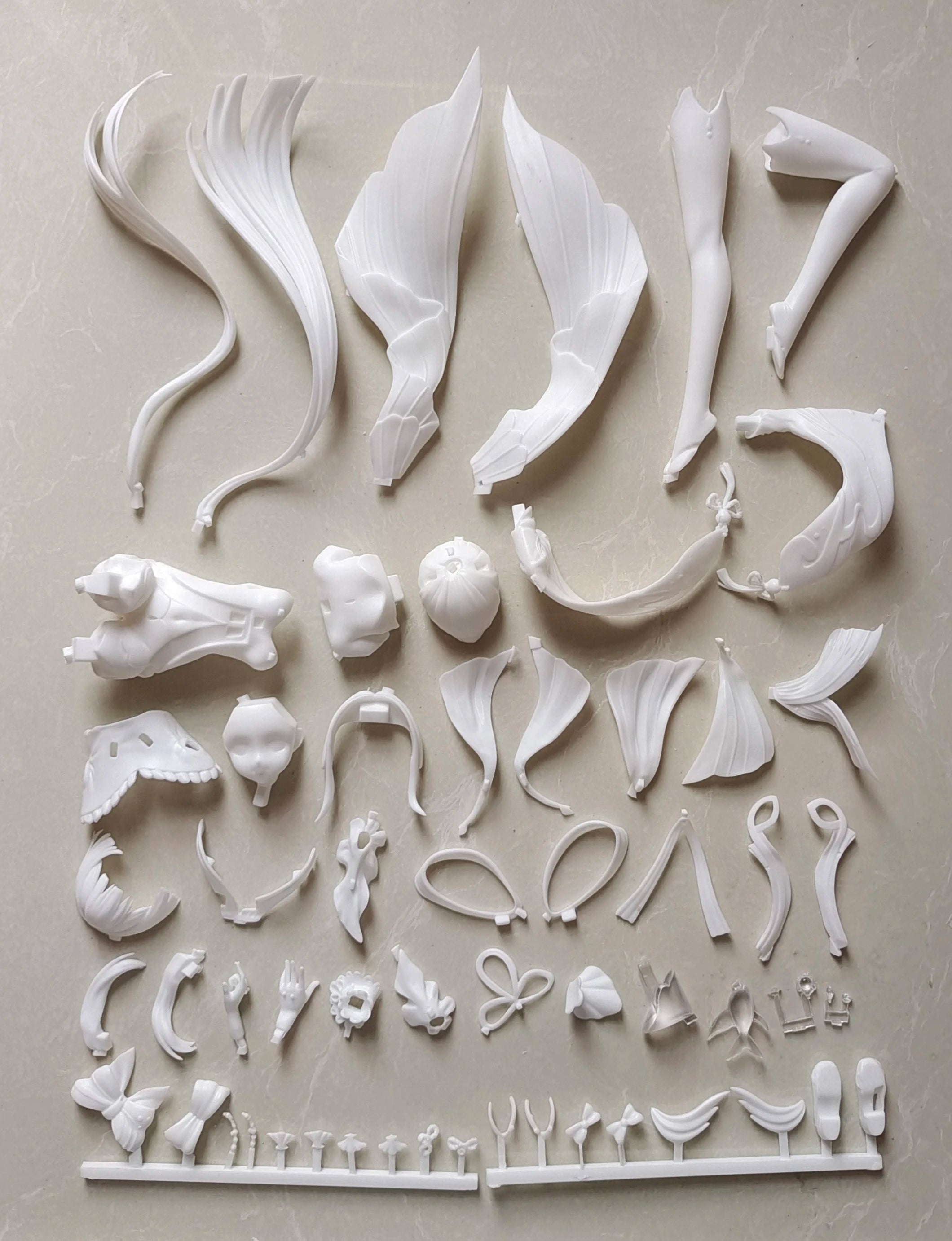 1/8 Anime Sangonomiya Kokomi Genshin Impact Kit kawaii Resin GK DIY White Assembly GK Model Statue Toys doll Collection Gifts