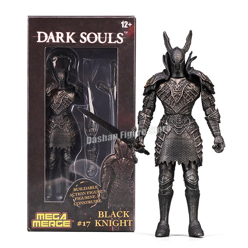 Game Dark Souls Figures Black Knight Artorias Action Figure PVC Movable Collection Solaire of Astora Model Toys for Child's Gift