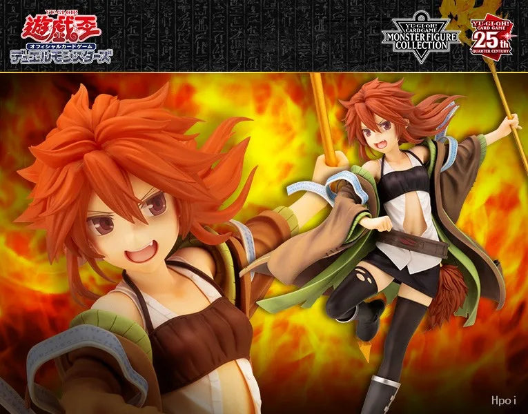 Original Yu-Gi-Oh Duel Monsters Wynn/Eria//Hiita/Aussa The Earth Charmer Anime Figures Toys Models Ornaments Statues