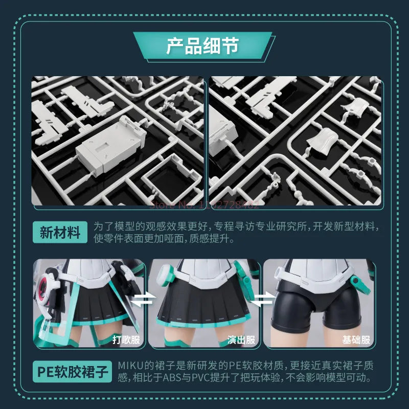 Genuine Hatsune Miku Sing To The Future Anime Action Figure With Color Changing Led Stage Lights Cute Collectible Toy Desktop