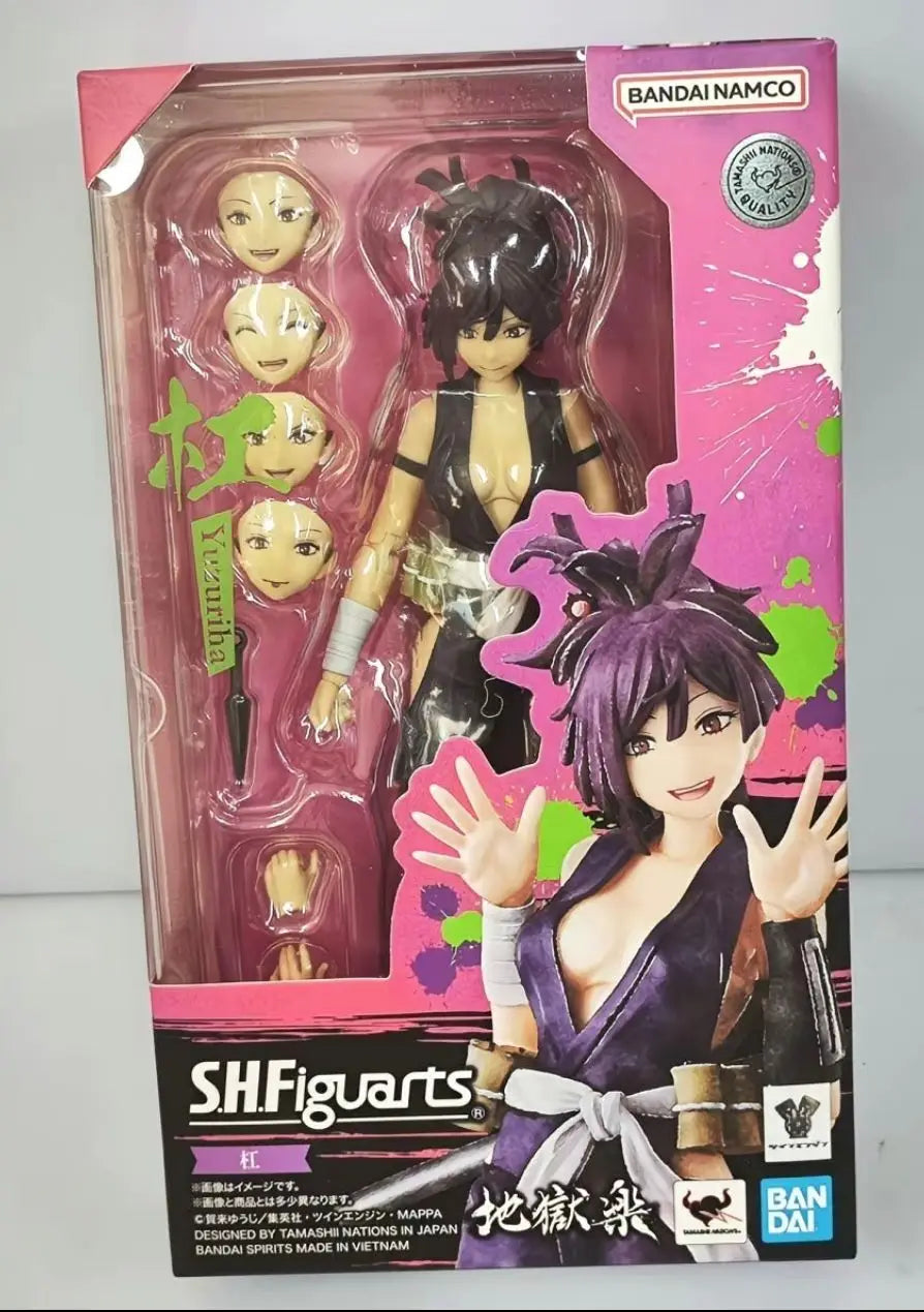 100% Original Bandai S.H.Figuarts Hell's Paradise Jigokuraku SHF Yuzuriha In Stock Anime Action Figures Model Toys