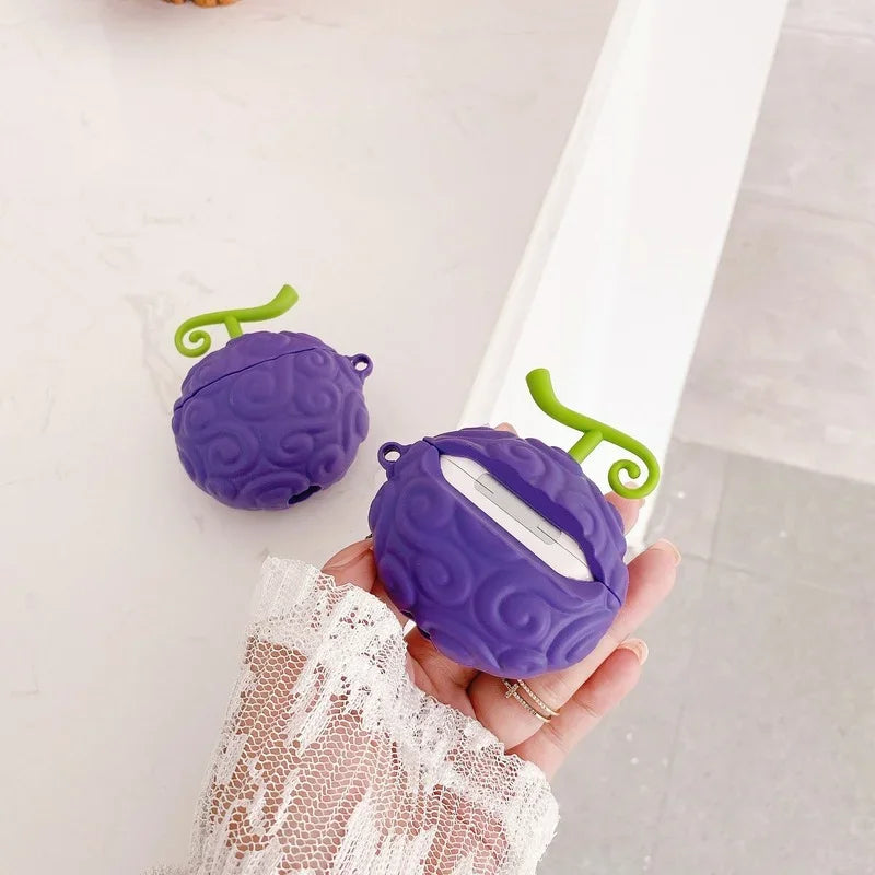 Anime ONE PIECE Luffy Devil Fruit Silikonhülle für AirPods 1 2 3 Pro Bluetooth-Headset Anti-Drop-Shell Zubehör Geschenke