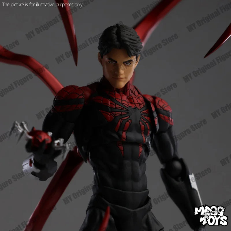 MessToys Superior Spiderman Figure Mess Toys Kaine Parker Spider Man Action Figure CT Toys Figurine Statue Model Gifts Kid Toy