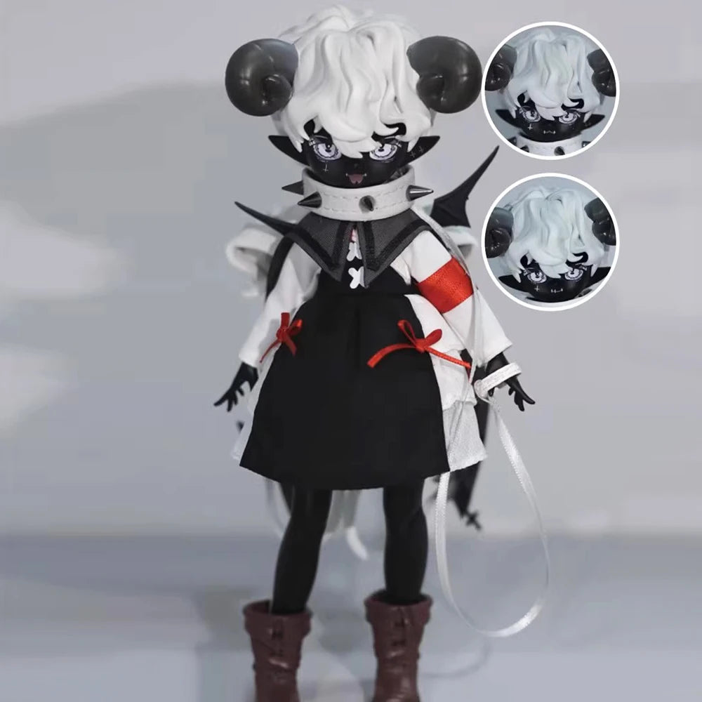 In Stock Genuine Devil'S Horns Blind Box 1/8 Movable Doll Ornament Creative Trendy Toy Exquisite Doll Boys Girls Gifts