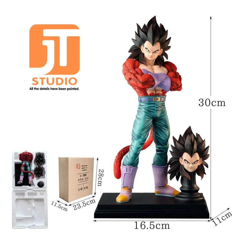 JT Studio Dragon Ball Z Goku Vegeta Gogeta SSJ1 SSJ2 SSJ4 SSJ3 Vegetto Dragonball Anime Model Figure GK Statue DBZ Figurine Toys
