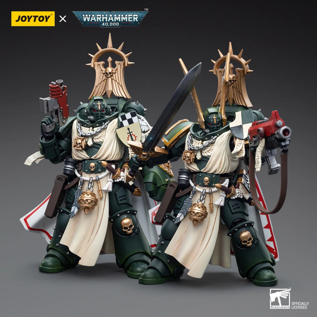 JOYTOY Action Figure 1/18 40K Dark Angels Master Lazarus Master With Power Fist Anime Military Model