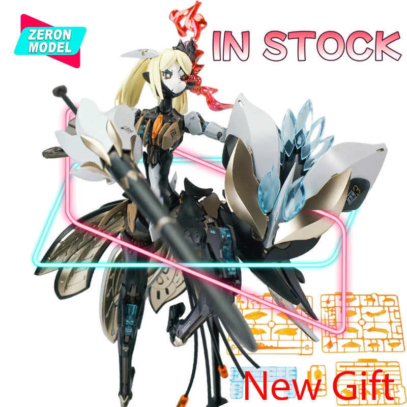 Hemoxian Model Rosado Starflower Lily 1/10 RS-03 Long Distance Sniper Type Inorganic Starflower Mechanical Girl Model Kit Toy