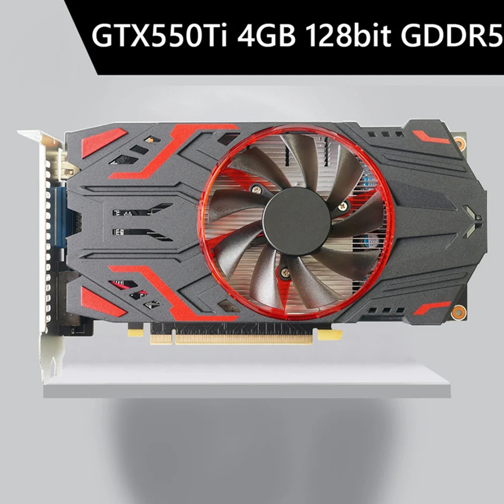 Supernew  GTX 550Ti 4GB GDDR5 Computer Graphic Card Gaming Video Cards for PCI-Express 2.0 Computer Separate Game Video Card