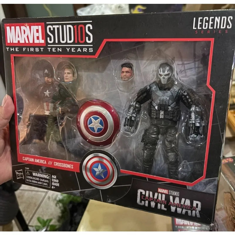 New Original Hasbro Marvel Legends Series CAPTAIN AMERICA CROSSBONES Action Figure Model Toy Birthday Gift Collection