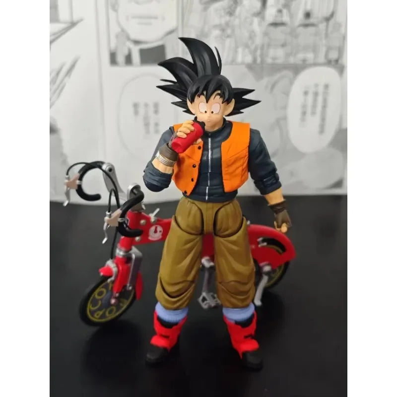 Tonsenarttoys Dragon Ball Son Goku  Ride Bike 01A 01B  Dragon Ball SHF Gogeta Anime Action Figures Model Collection Toys