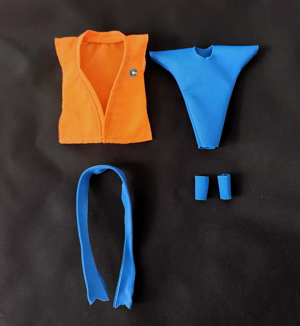 New In Stock New Dragon Ball Shf Series Figures Son Goku Daoist Robe Orange Blue Uniforms Training Suit Clothes Accessories Toys