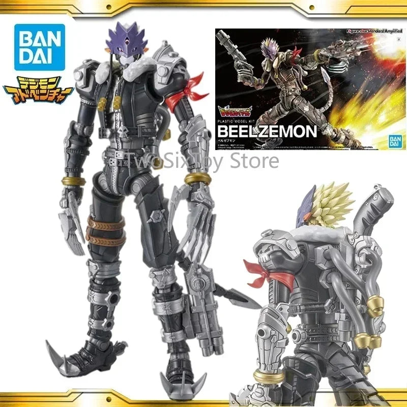 Original Bandai Digimon Adventure WarGreymon Omegamon Beelzebumon Gallantmon Alphamon Paildramon Action Figure Model with box