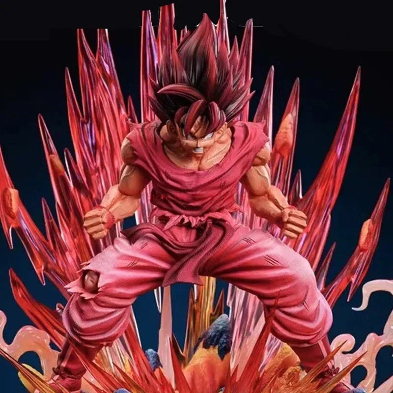 24 см Dragon Ball Z Аниме Фигурка Kaiouken Goku Super Saiyan Son Goku Екшън Фигурка PVC Статуя Колекция Модел Играчки Детски Подаръци