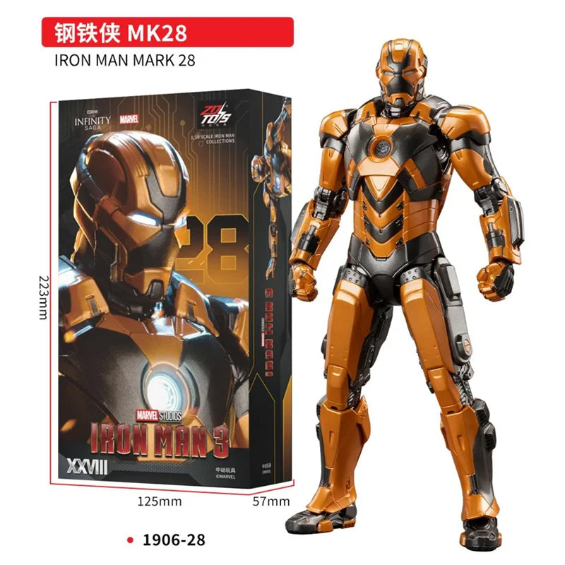 ZD Toys Marvel Avenger Iron Man Mark23 Shades Action Figure Collections Gift