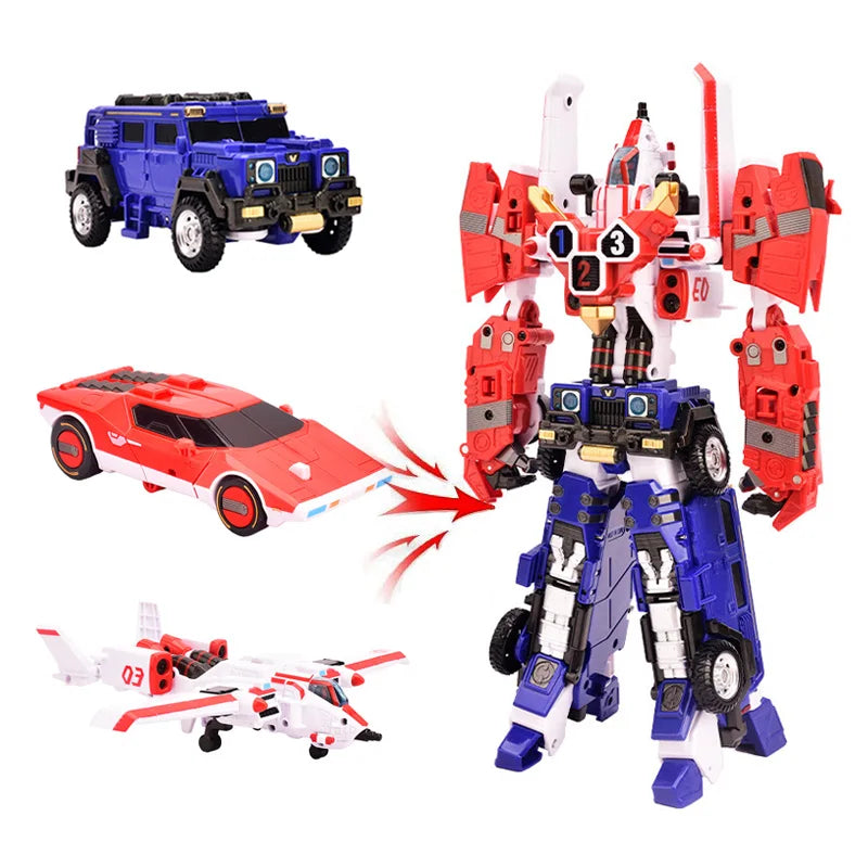 3 IN 1 Tobot Giant V Transforming Robot to Car Toy Korea Cartoon Brothers Anime Tobot Transformation Car Maximus V Toys