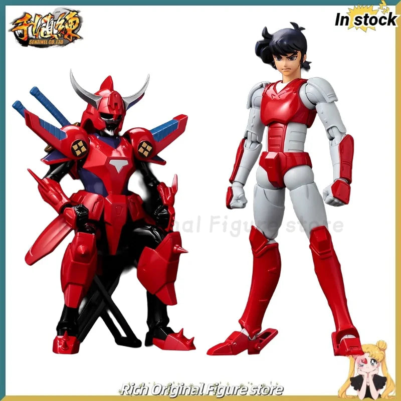 【In Stock】Original Sentinel Super-Functionable Samurai Troopers Sanada Ryo Flame God Anime Action Figure Model Toys Ornaments