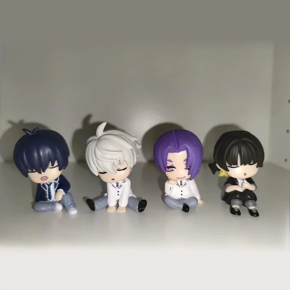 4pcs/set BLUE LOCK Anime Figures Doll Isagi Yoichi Nagi Seishiro Bachira Meguru Mikage Reo Action Figure Model Toys for Children